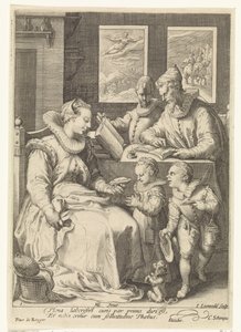 Morgonen The Four Times of the Day (serietitel) av Jan Saenredam
