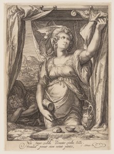 Jael och Sisera av Jan Saenredam