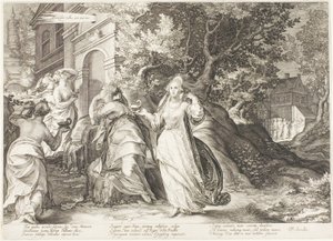 Tallrik fem, från Five Wise and Five Foolish Virgins av Jan Saenredam