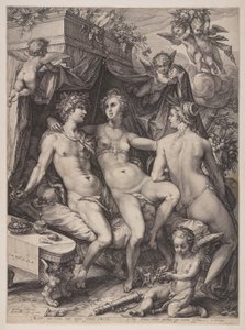 Sine Cerere och Baccho Friget Venus av Jan Saenredam