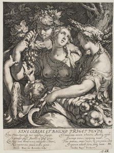Alliansen av Venus med Bacchus och Ceres av Jan Saenredam