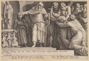 Bestraffningen av Niobe (plansch 5) av Jan Saenredam