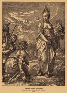 Vädring av Demeter (Ceres) (gravyr) av Jan Saenredam