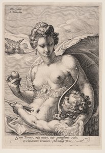 Venus och Amor, från Tre gudinnor