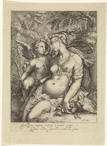 Venus i kärlek av Jan Saenredam
