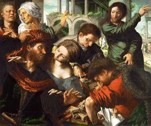 Matteus kallelse - Jan Sanders van Hemessen (c. 1500-c. 1566). Olja på trä, c. 1548. Mått : 114x137 cm. Konsthistoriska museet, Vienne
