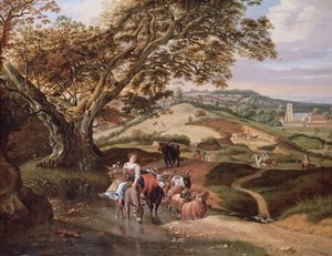 Ett pastoralt landskap, 1684