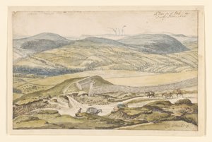 Utsikt över bergen från High Peak i Derbyshire av Jan Siberechts