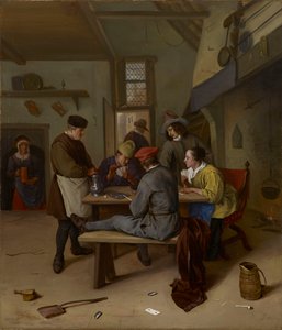 Kortspelare på en krog av Jan Steen