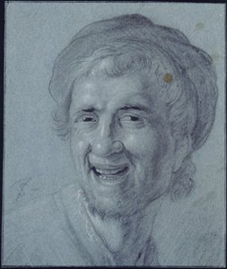 Skrattande Rembrandt (kopia efter Rembrandts tidiga självporträtt hos F. Stoop i Byfleet) av Jan Steen