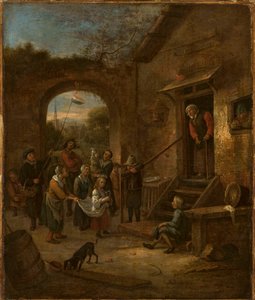 Majfest (Insamling av allmosor) av Jan Steen