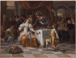 Antonius och Kleopatras bankett av Jan Steen