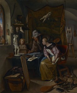 Lektionen i teckning av Jan Steen