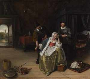 Den kärlekskranka jungfrun, ca. 1660.