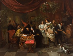 Äktenskapet mellan Tobias och Sarah av Jan Steen