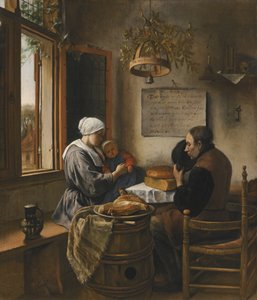 Bön före måltiden av Jan Steen