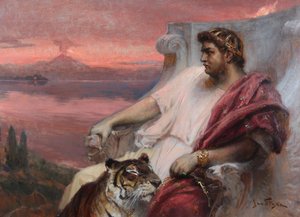 Nero at Baiae, av Styka, Jan