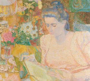 Porträtt av Marie Jeanette de Lange. 1900 av Jan Toorop