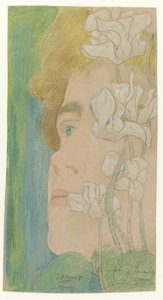 Daisy, ca 1900 av Jan Toorop