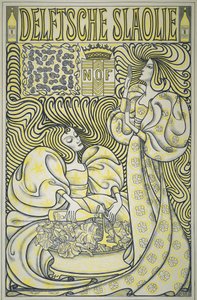 Affisch för Delft Salad Oil, pub.1894 (färg litho) av Jan Toorop