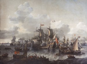Slaget vid Zuider Zee, 1573 av Jan Theunisz. Blanckerhoff