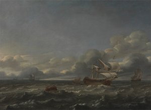 Krigsmän i en styv bris av Jan Theunisz Blankerhoff