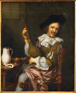 Säckpiparen (målning) av Jan Tilius