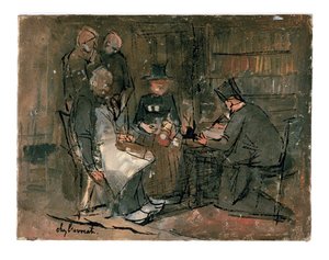 På advokatkontoret (studie) av Jan Toorop