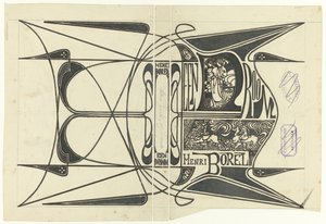 Banddesign för: Henri Borel, A dream, 1899