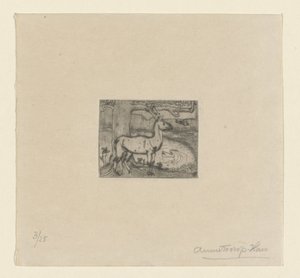 Rådjur nära ett träd framför en damm Rådjur nära ett träd (originaltitel) av Jan Toorop