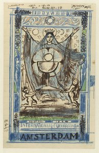 Design för en affisch för den internationella eukaristiska kongressen som hölls i Amsterdam 22-27 juli 1924 av Jan Toorop