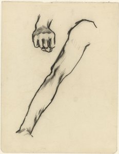 Studieblad med arm och hand av Jan Toorop