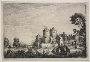 Slottet med två torn, 1616.