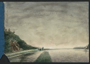Berglandskap vid en sjö av Jan Veth