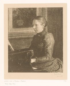 Porträtt av Agneta Matthes av Jan Veth