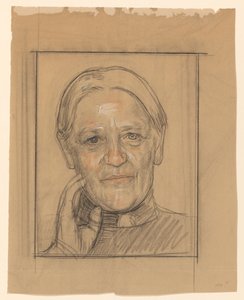 Porträtt av Barendina Hermina Muhring av Jan Veth