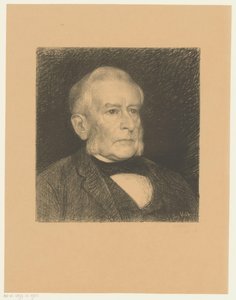 Porträtt av Matthijs de Vries Famous Contemporaries (serietitel) av Jan Veth