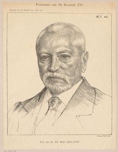 Porträtt av Theodorus Hendrik Mac Gillavry vid 62 års ålder av Jan Veth