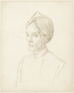 Porträtt av en javanes av Jan Veth
