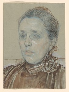 Porträtt av Madame Tutein Nolthenius-Tutein Nolthenius av Jan Veth
