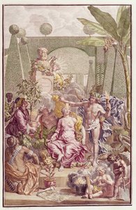 Frontispice av "Hortus Cliffortianus" av Carl Linnaeus (1707-78)