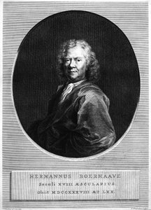 Herman Boerhaave, graverad av Jacobus Houbraken av Jan Wandelaar