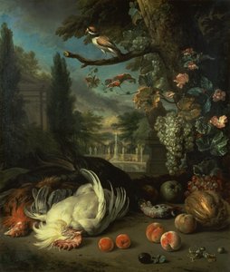 Dött fjäderfä (olja på duk) av Jan Baptist Weenix