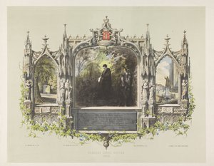 Minnesplakett för Laurens Coster vid festligheterna kring avtäckningen av statyn i Haarlem, 1856 Laurens Jansz. Coster 1423 (titel på objekt)