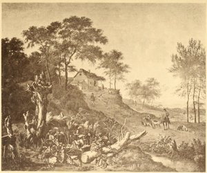 Landskap med bondgård av Jan Wijnants