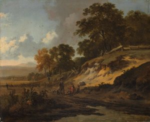 Landskap med jägare, ca. 1660-1680.