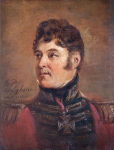 Porträtt av general Sir Colin Halkett, brittisk soldat, 1821.