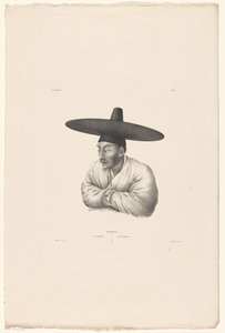 Porträtt av en koreansk köpman Koorai / En köpman / Ein Kaufmann (titel på objekt) av Jan Willem Vlaanderen