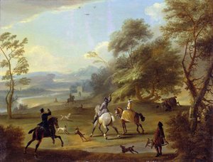 A Hawking Party, ca 1690