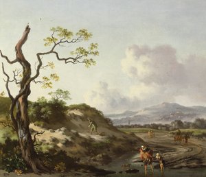 Ett landskap med resenärer (olja)